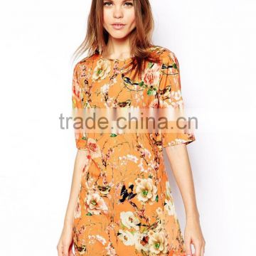 True Decadence Shift Dress in Botanical Floral Print