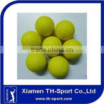 Bright color yellow golf ball foam golf ball