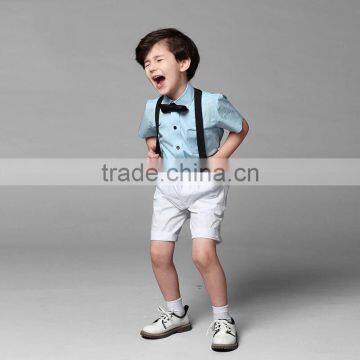 2016 New Hosting Clothes Set Boys Overrall Pants Set For Ring Bearer Wedding Boys Formal Clothing B-NB-CS905-27 photo-4