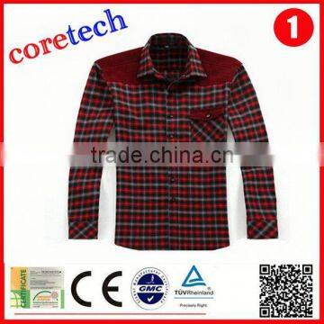 Newest Popular Red Plaid Shirt Flannel Man Factory photo-3
