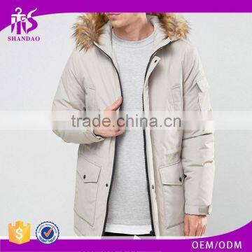 Shandao OEM fine quality long sleeve latest design winter alpaca coat for men