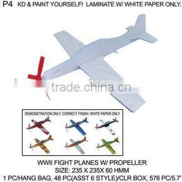 P4 WWII FIGHT PLANES W/ PROPELLER