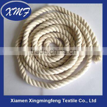 100% twisted cotton rope natural white or bleached tent cotton cord