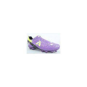 purple Customized Indoor Soccer Shoes , junior Soft Ground Soccer Cleats