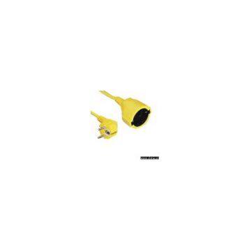Sell AC Europe Type Power Extension Cord Sets Powercord Cable