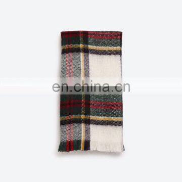 Street Fashion Lengthened Winter Lady Plaid Plaid Plaid Scarf