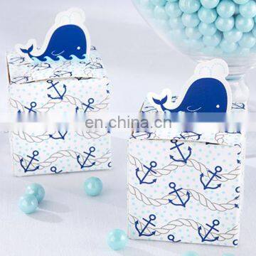 Unique Nautical Whale Favor Box Baby Shower Gifts