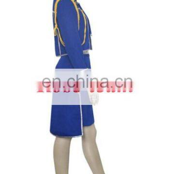Fantasia Anime Lolita Dress-High Quality FullMetal Alchemist Winry Rockbell Military Cosplay Costume Cheap Costumes C0614 photo-2