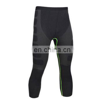 2017 summer new design quick dry compression capri pants men