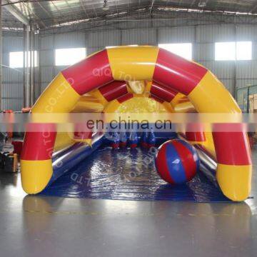 bowling pins track for sale /Cheap Price inflatable zorb ball bowling game/Grass