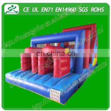 Outdoor inflatable obstacle course castle sport games