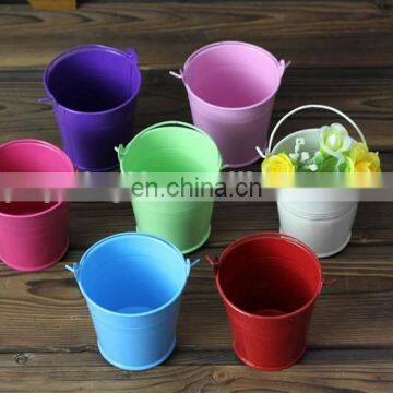 souvenir wedding Mini Metal Buckets Tin Party Pail Containers