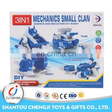 Promotional assembly robot toys 4wd education take apart toy car