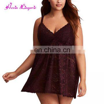 Wholesale V Neck Irresistible Ladies Sleepwear Sexy Lingerie Babydoll