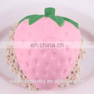 Hot Selling 2017 Anti Stress Squishy Kawaii Soft PU Squishy Slow Rising Big Strawberry Toy Mobile Phone/girls' Handbag Pendant photo-2