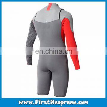 Customize Service 2/3MM Premium Neoprene CR Men Long Sleeve Scuba Shorty Diving Suit photo-6