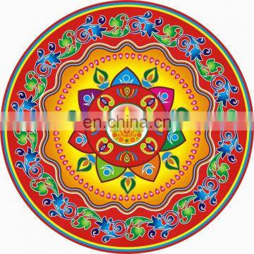 Paper Rangoli unique design colorful sticker base diwali decoration