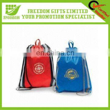 Logo Printed Customized Polyester Drawstring Bag