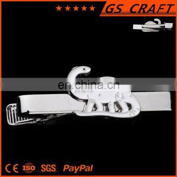 elegant shape silver plating metal tie clip
