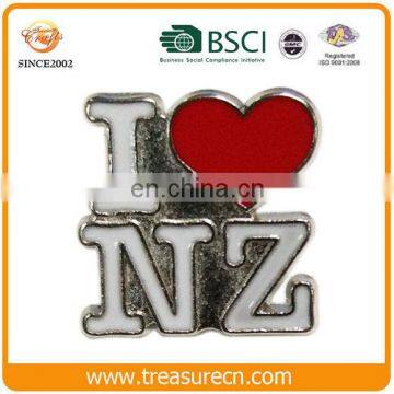 Custom New Zealand Souvenir Pin Enamel Metal Badges