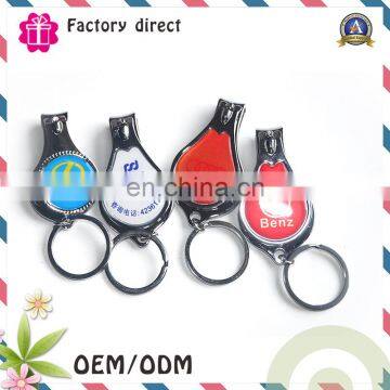 Newest tourist gift customize photo souvenir metal nail clippers keychain