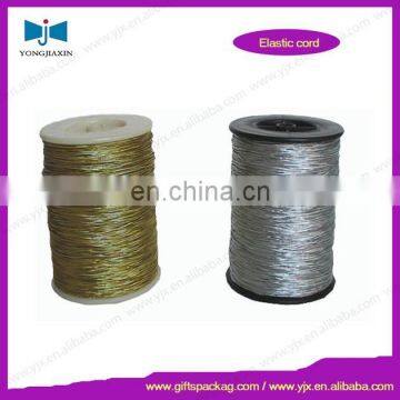 gold silver red metallic round elastic string drawcord