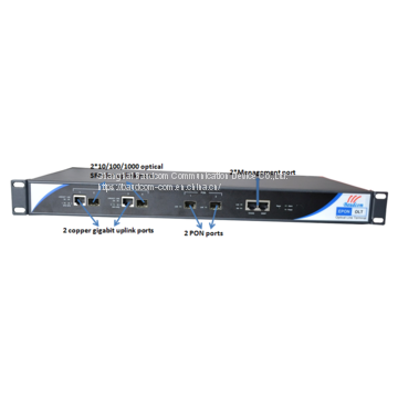 Optical Line Terminal 2 PON Ports GEPON OLT