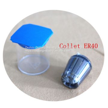 Collet ER40 transparent package small plastic tool box little parts and tool protective storage box 43mm(D) * 50mm(H)