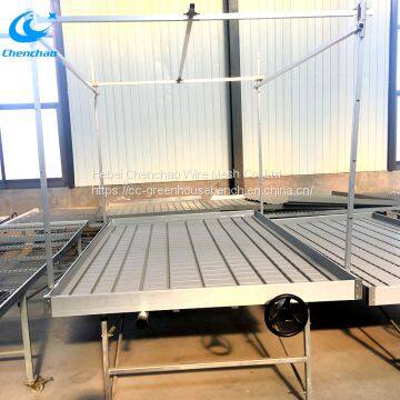 Movable Table Good Greenhouse Ebb Flow Rolling Table for Planting