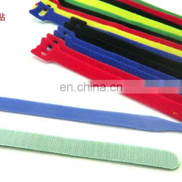 Hook and loop nylon cable tie with custom logo printing