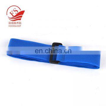 Adjustable blue 100 nylon magic tape buckle self-griping fastener strap