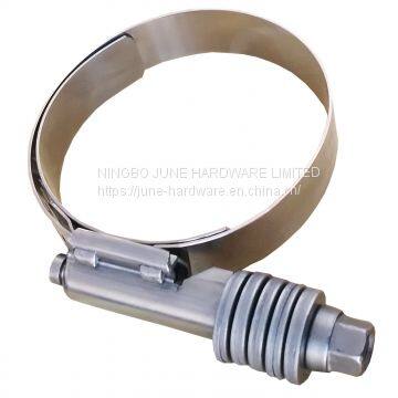 Stainless steel W4 American type heavy duty hose clamp