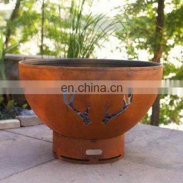 Laser Cut Bol Corten Steel Fire Pit