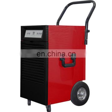 50L high performance humidity removing easy movable commercial dehumidifier for restoration  with big wheels