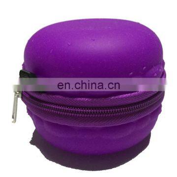 Round MacaronCoin Bag Custom Women Clutch Purse Fashion Girls Silicone Wallet photo-5