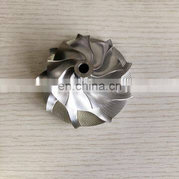 K26 55.40/77.00mm 9+0 blades Point milling snake curve performance turbo milling/aluminum 2618/billet compressor wheel