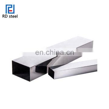 Mirror ss tube 430 436 439 stainless steel square pipe