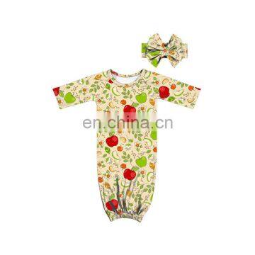 cute fruit pattern sleeping bags sleeping sack baby sleeping gown with headband