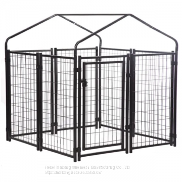 Black Coloured Metal Animal Cages Large Stainless Steel Dog Cages For Sale