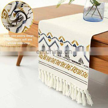 Modern Geometric Table Runner Napkin For Wedding Party Christmas Cake Floral Flannel Tablecloth Decoration photo-5