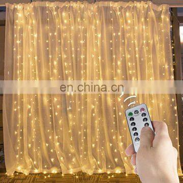 3M LED USB Power Remote Control Curtain Fairy Lights Christmas Garland Lights LED String Lights Party Garden Home Wedding Decor