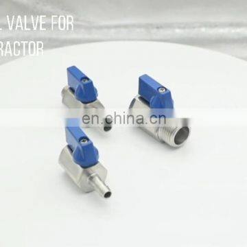 SS304 Pn63 Female NPT/BSP to Hose Adapter Mini Ball Valve