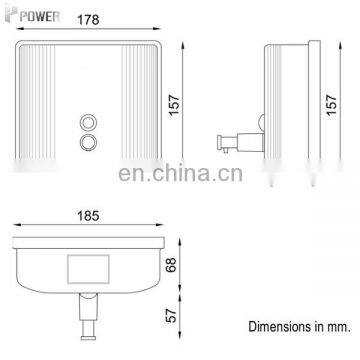 Refillable Wall Mount Bathroom Laundry Manual Stainless Steel Liquid Soap Dispenser With Lock