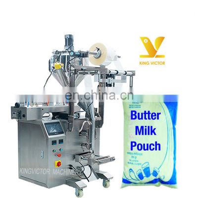 automatic pouch buttermilk filling and packing machine hot selling