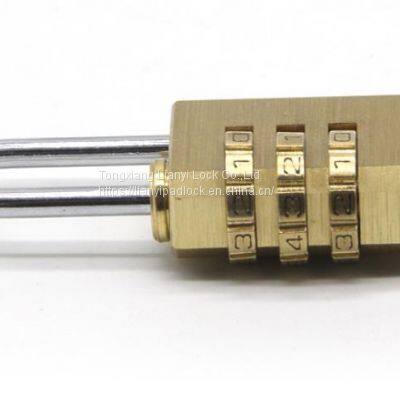 Top Safety China Factory Direct Sale Cheap High Quality 20-40mm Combination Brass Padlock With 3 Digital 4 Digital photo-3