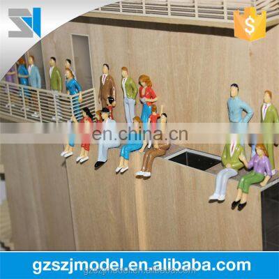 Miniature figure for architectural model making, delightful scale model