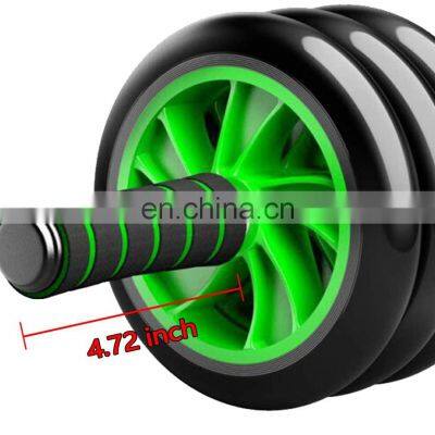 Спортивный двусторонний ролик для прессоразминки с индивидуальным логотипом. Устройство для развития силы мышц пресса и средней части тела. Гиря для отжиманий, рукоятки для прыжков с канатами и коленными подкладками. photo-3