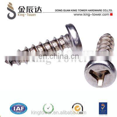 security anti theft screws with special triangle indended drive coarse thread screws