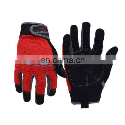 HANDLANDY In Stock Synthetic Palm Vibration-Resistant Winter Working Touch Screen Mechanic Hand Gloves