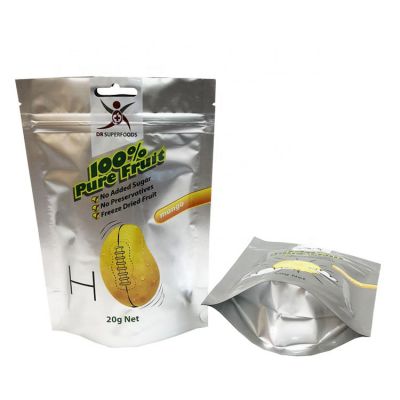 Custom digital print biodegradable seal plastic food packaging bag for dried fruit snack